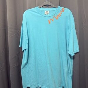 Comfort Colors Blue and Orange Short Sleeve Tee